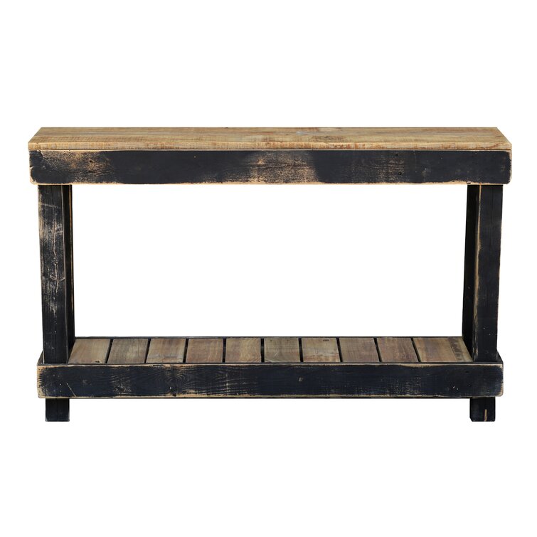 Industrial 46 Inch Natural Console Table 