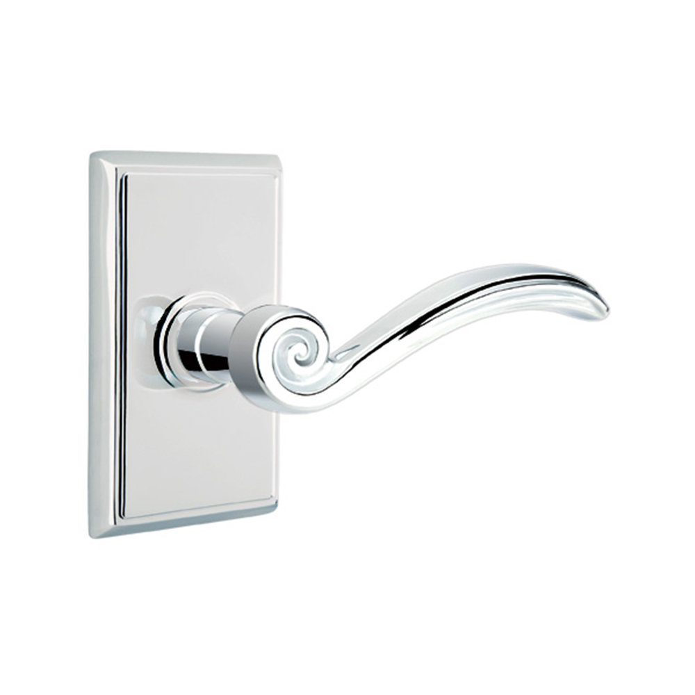 Emtek Elan Privacy (Bed & Bath) Door Lever with Rosette Wayfair