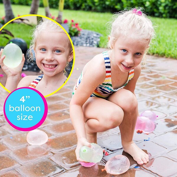 Great Summer Deal! Self-Sealing Water Balloons 888 PCS 24 Bunch 