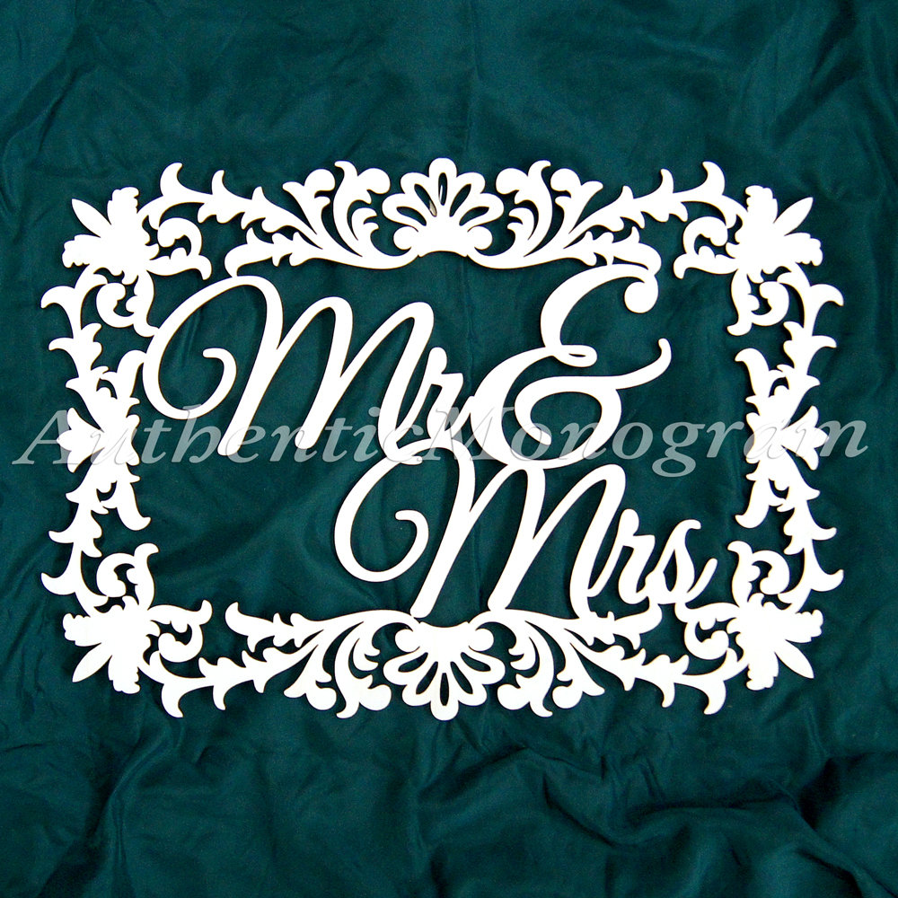 aMonogramArtUnlimited Mr and Mrs Wall Décor Wayfair