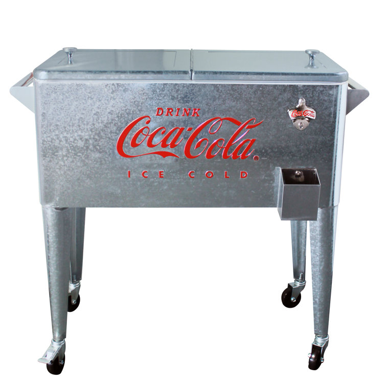 coca cola 80 qt rolling coolers
