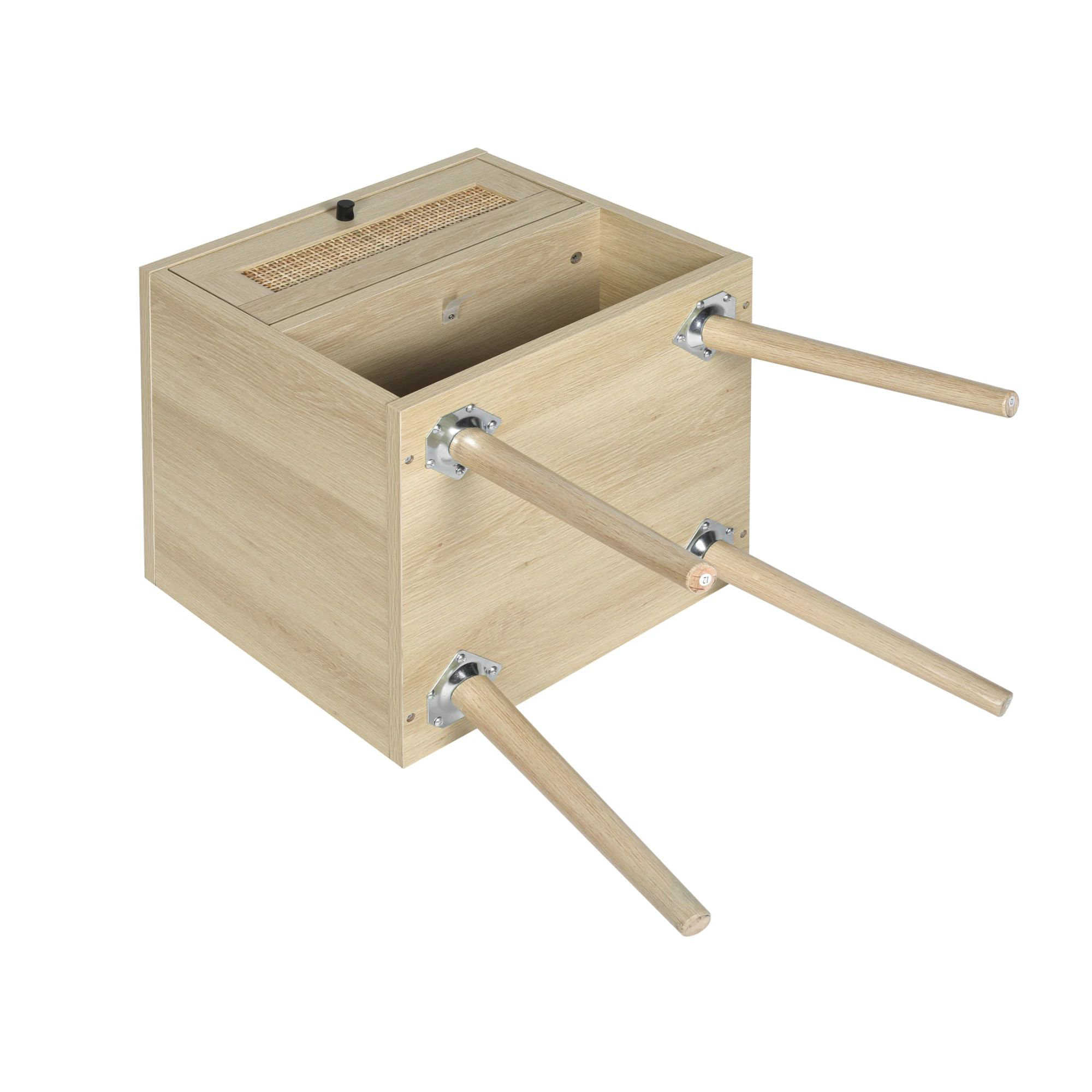 Bay Isle Home Rattan Nightstands With RattanLike Decor Drawer; End