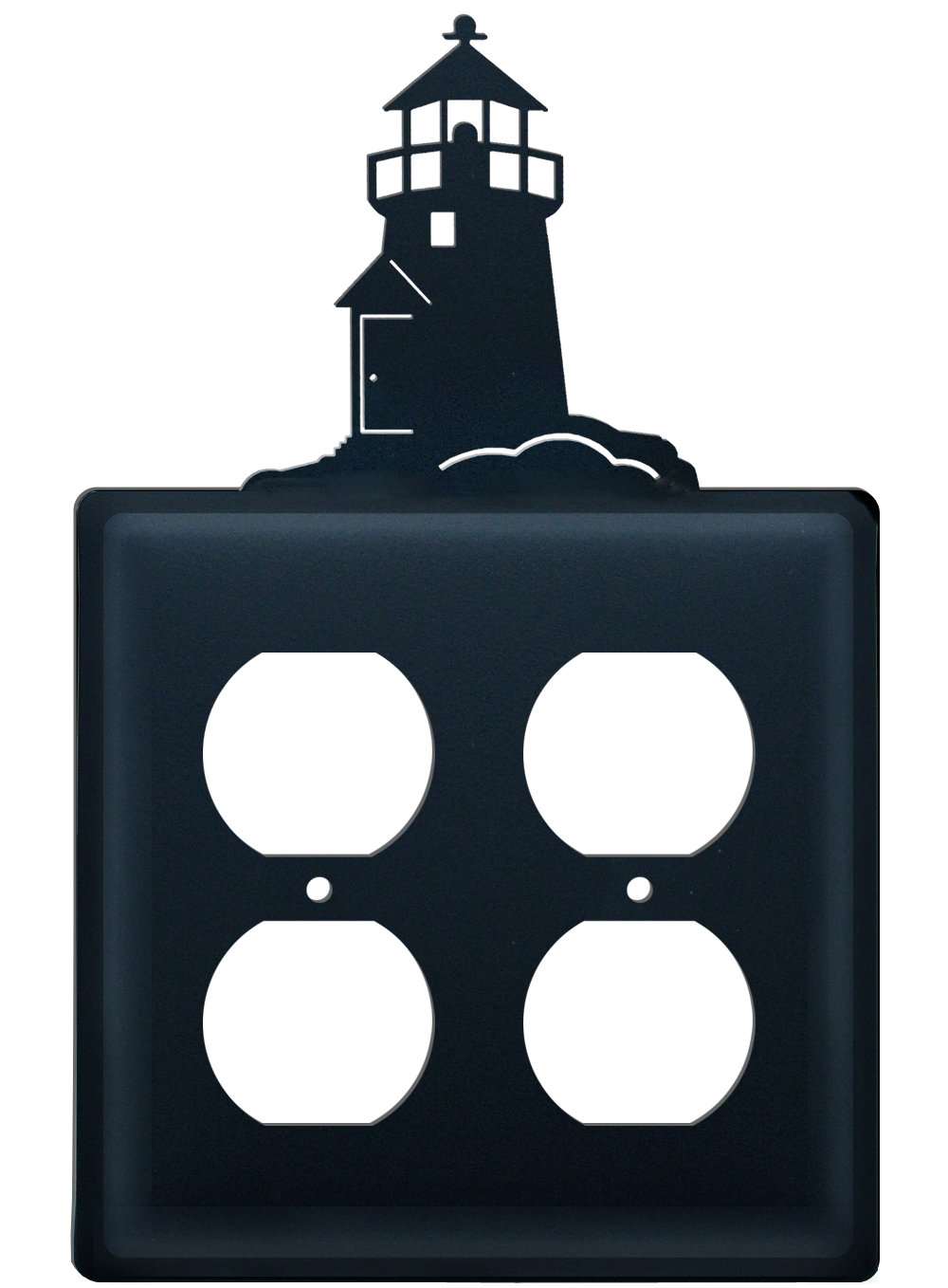 Village Wrought Iron Lighthouse 4Gang Duplex Outlet Wall Plate Wayfair