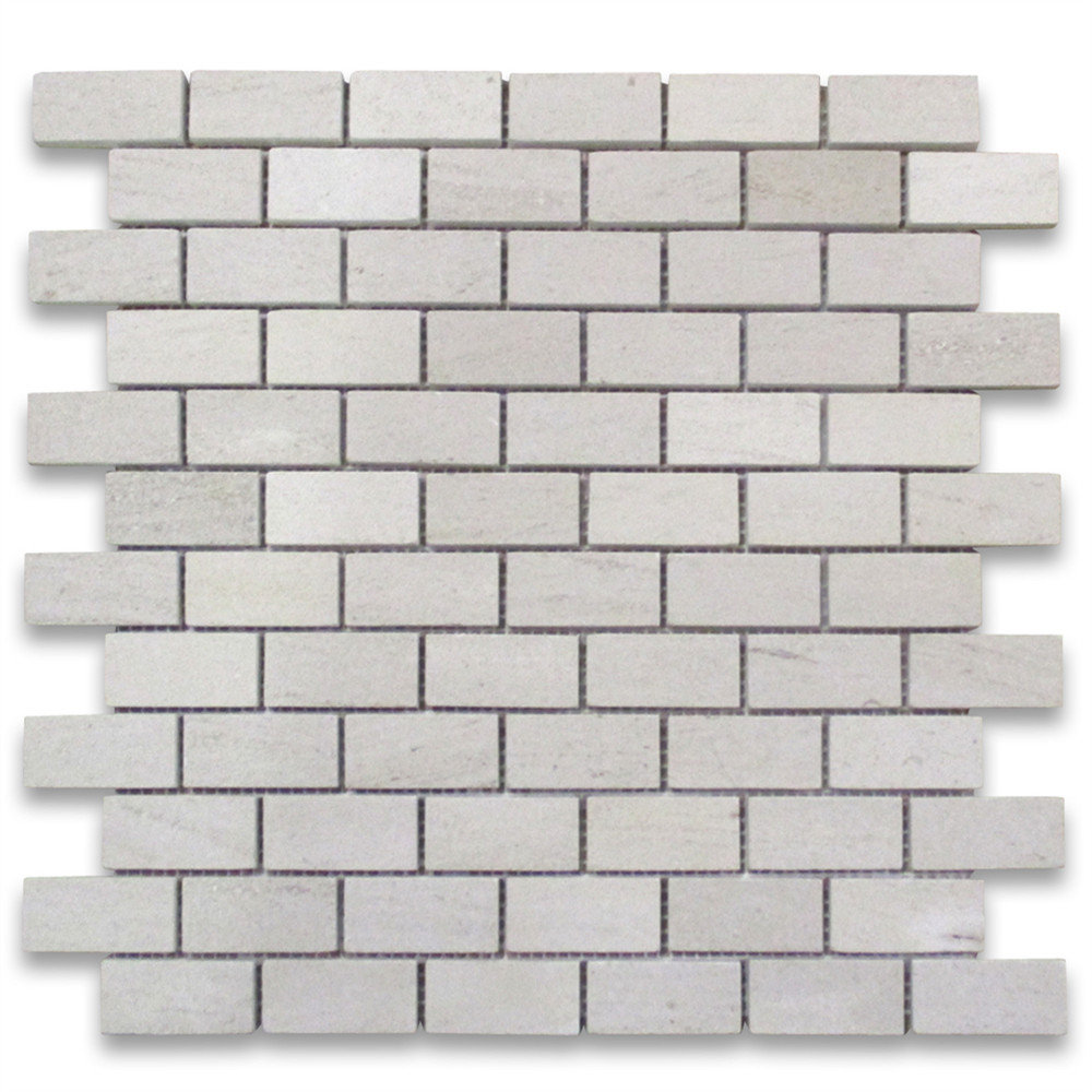 Marble Online Moleanos 12" x 12" Marble Brick Joint Mosaic Wall & Floor
