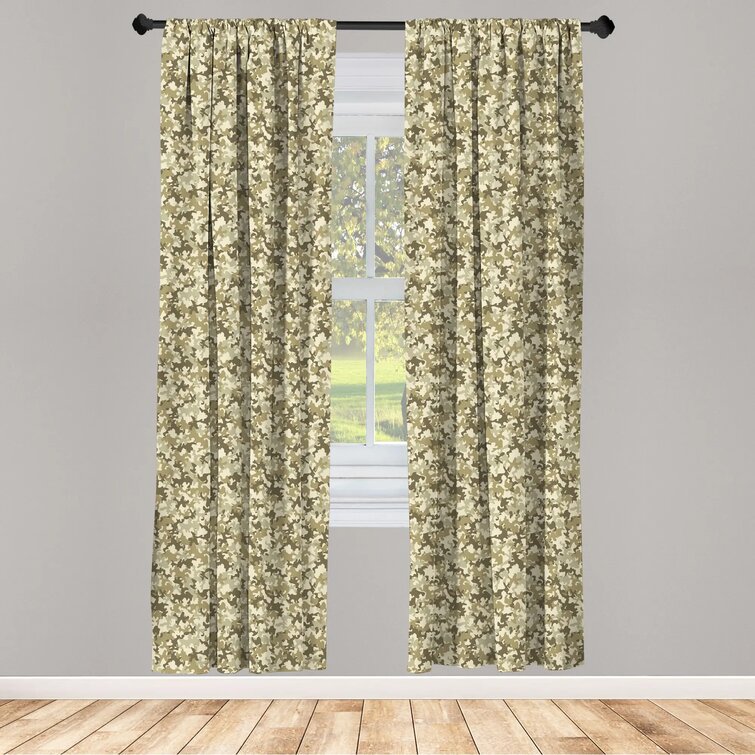 Ambesonne Curtains Living Room Bedroom Long Window Drapes 2 Panel Set Decor 