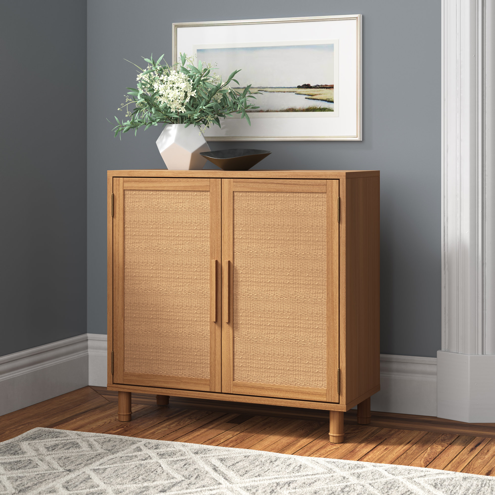Hopper Studio Delancey 34 Tall 2 Door Accent Cabinet Reviews Wayfair