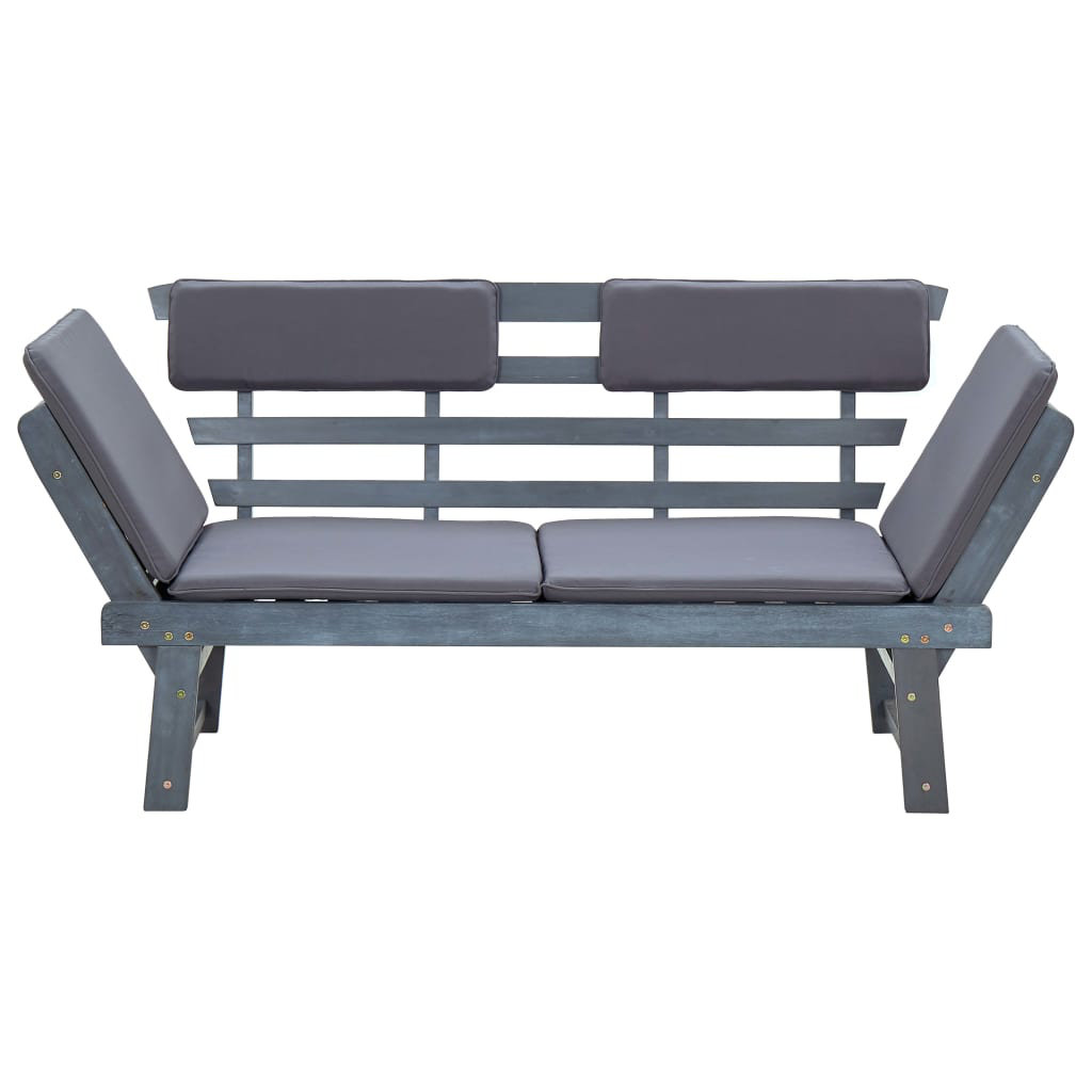 Oliver Patio Bench Outdoor Garden Bench with Cushions 2in1