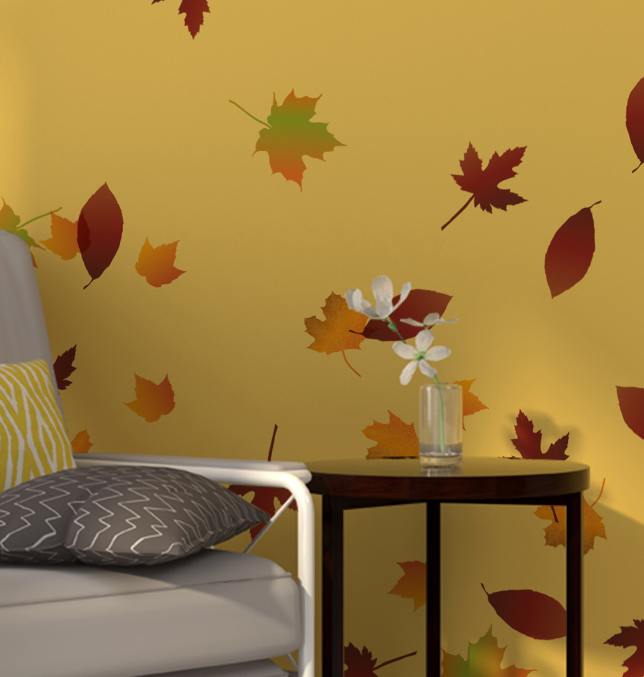Wildon Home® Piscium Autumn Leaves Falling Wall Decal Wayfair