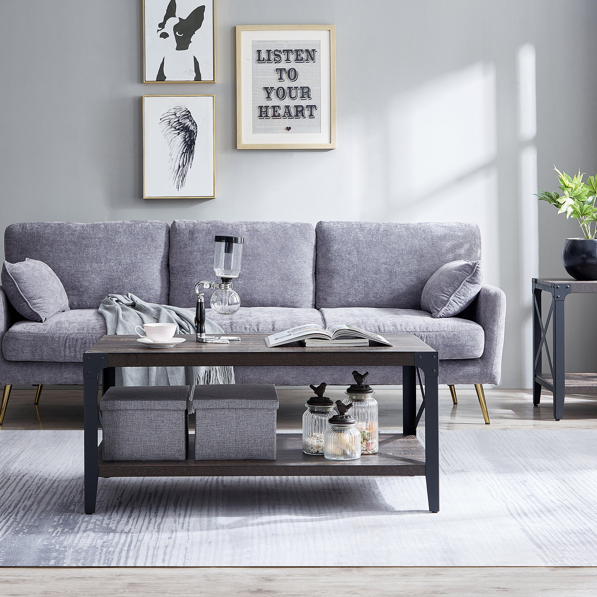 Williston Forge Brumby Coffee Table with Storage & Reviews | Wayfair