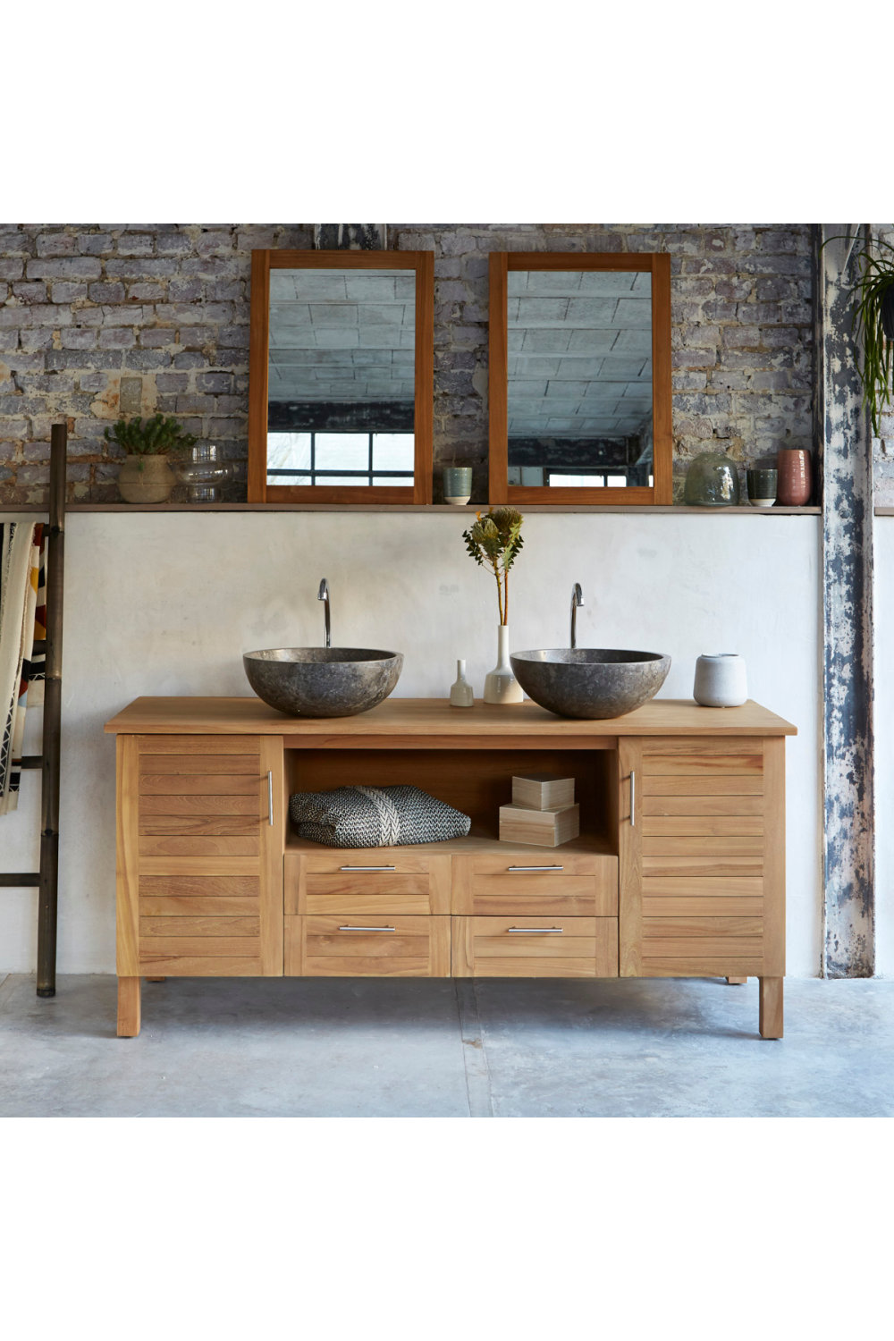 Tikamoon Solid Wood Freestanding Bathroom Wayfair