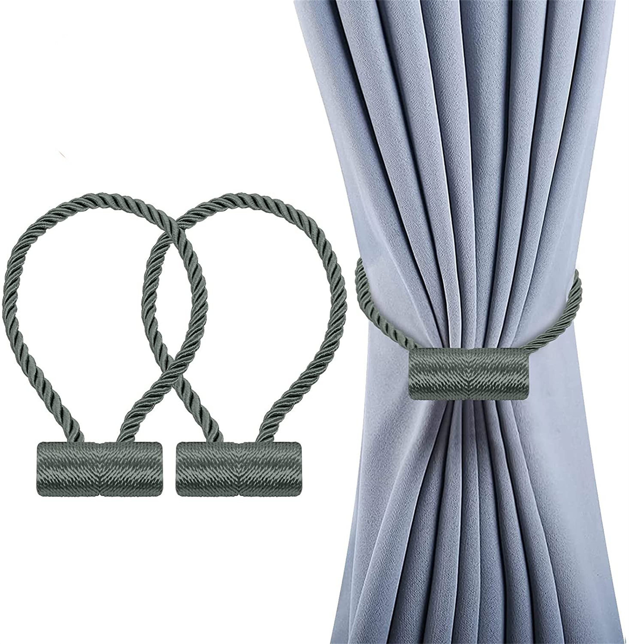 Magnetic Curtain Tiebacks Clips Holdbacks Buckle Magnetic Curtain Tie Backs Rope 