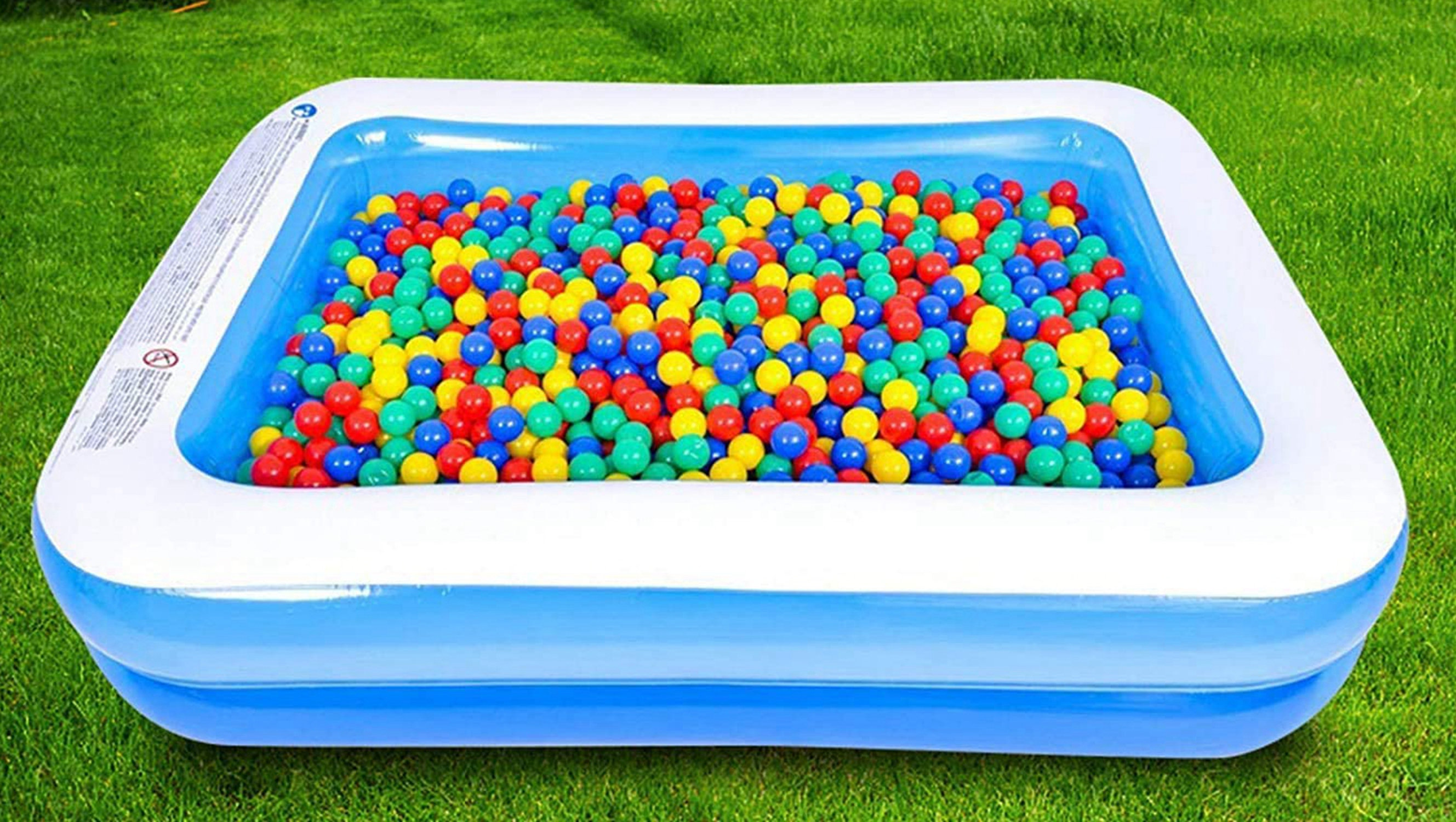 Family Inflatable Swimming Pool,79x59x20 Full-Sized Inflatable Lounge Pool for Kiddie,Kids,Adult,Inflatable Water Ball Pool for Outdoor,Garden,Backyard,Summer Water Party Pool with Inflator Pump 