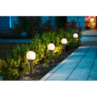 Luxform Alberta Garden Outdoor Solar LED Bollard Light Lamp Post With PIR Sensor 