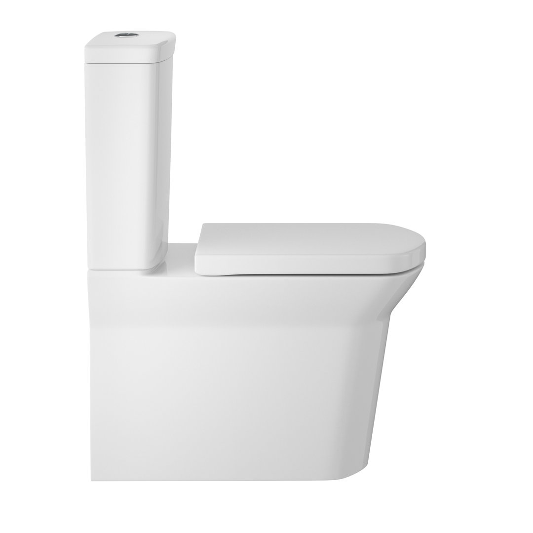 Hudson Reed Close Coupled Toilets with Soft Close Seat white