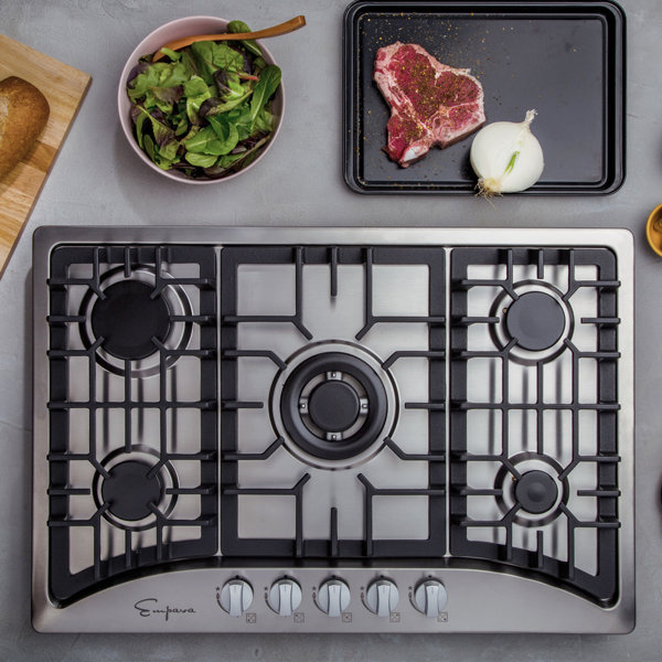 42 inch gas cooktop with downdraft