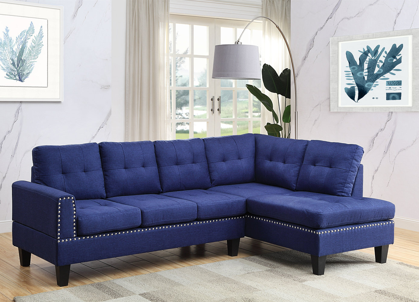 Ebern Designs Jamilyn 2 - Piece Upholstered Sectional | Wayfair