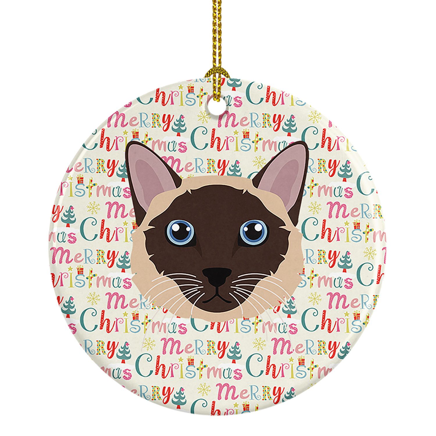 The Holiday Aisle® Siamese Traditional Cat Hanging Figurine Ornament