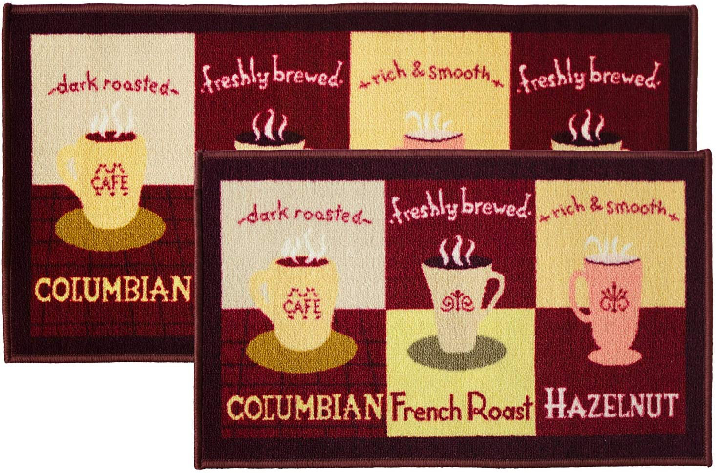 Red Barrel Studio® Avelines Coffee Cup 2 Piece Kitchen Mat Set Wayfair