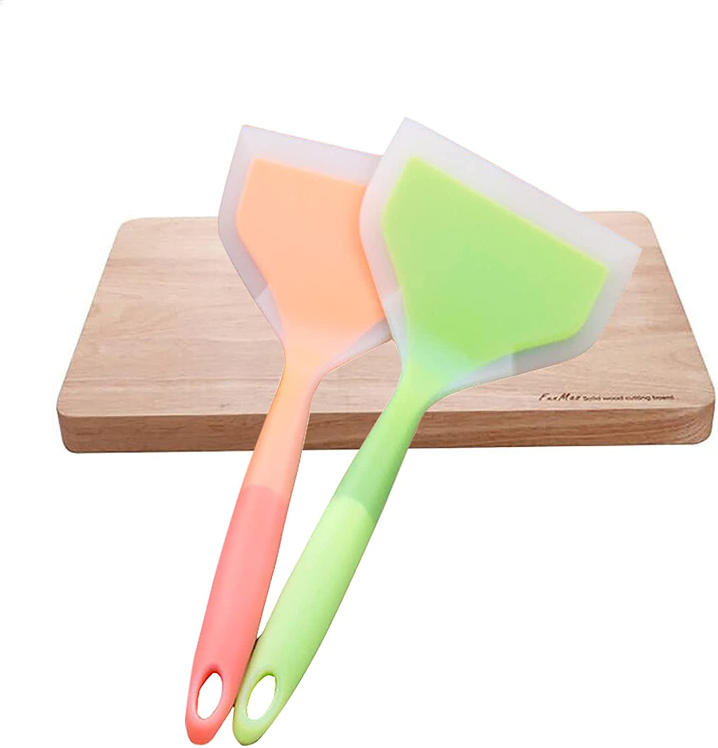 2 Pieces Silicone Spatula Omelette Heat Resistant Pancake Nonstick Cooking 【超ポイントバック祭】