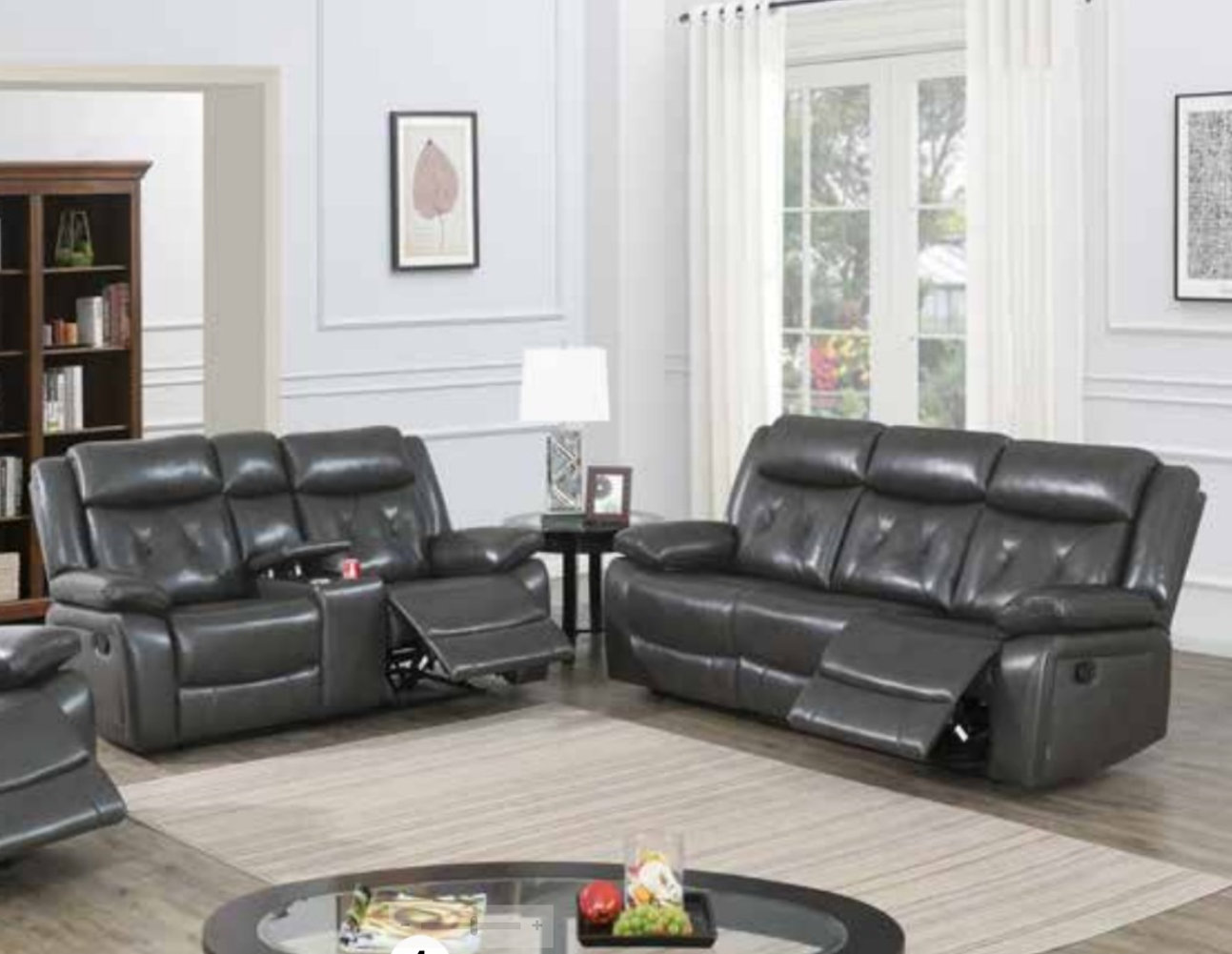 Hollywood Decor 2 - Piece Vegan Leather Reclining Living Room Set | Wayfair