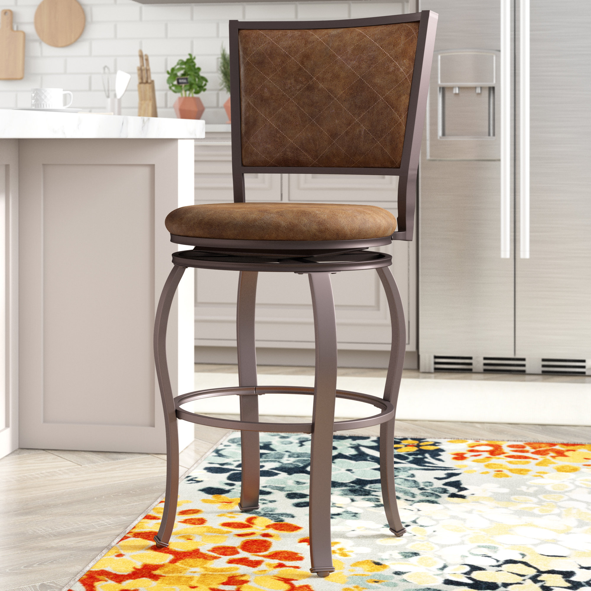 Williston Maskell Bar & Counter Swivel Stool & Reviews Wayfair