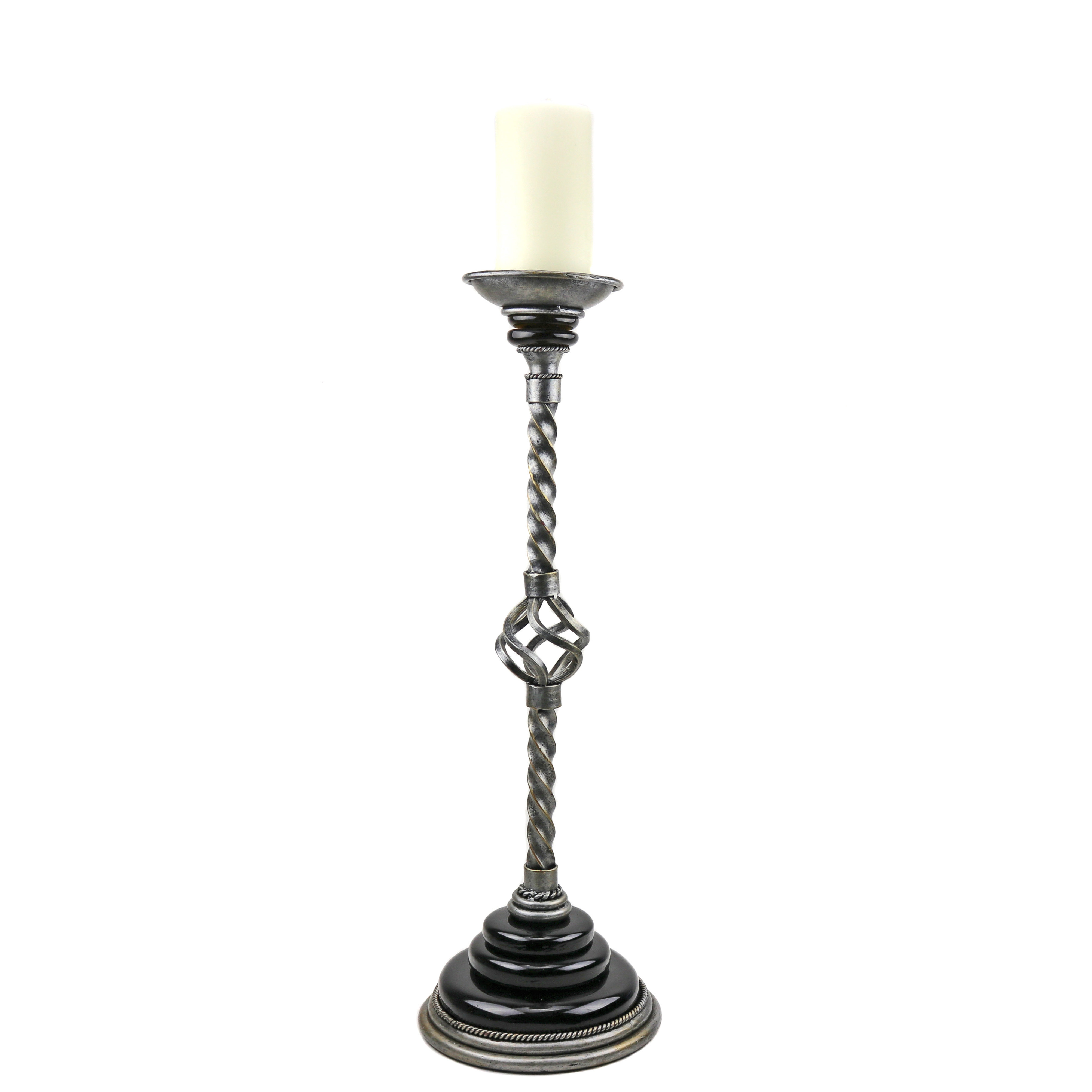 Murano Art Collection Tzarnia Wrought Iron Floor Candle Holder Wayfair
