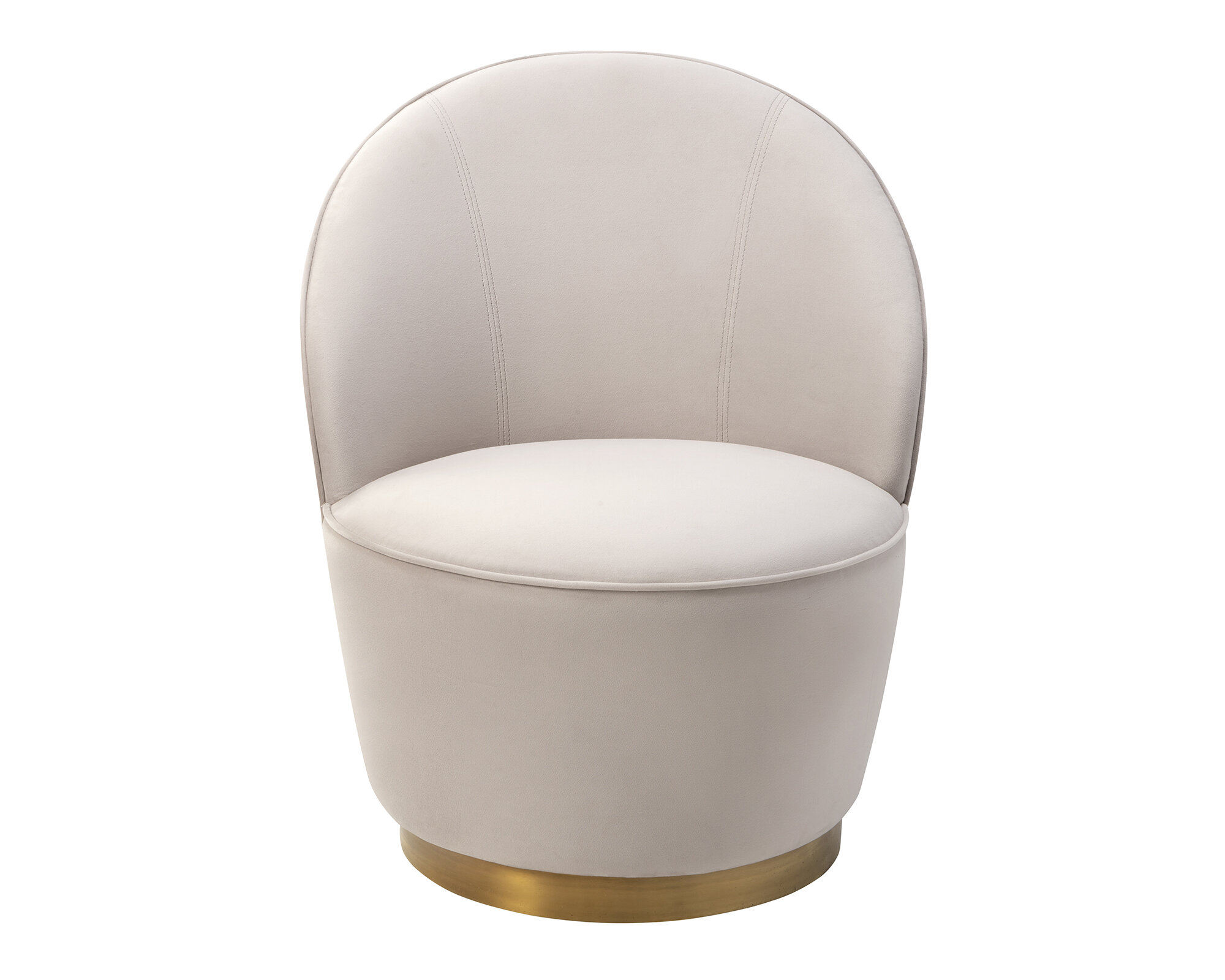 Miu Upholstered Swivel Side Chair