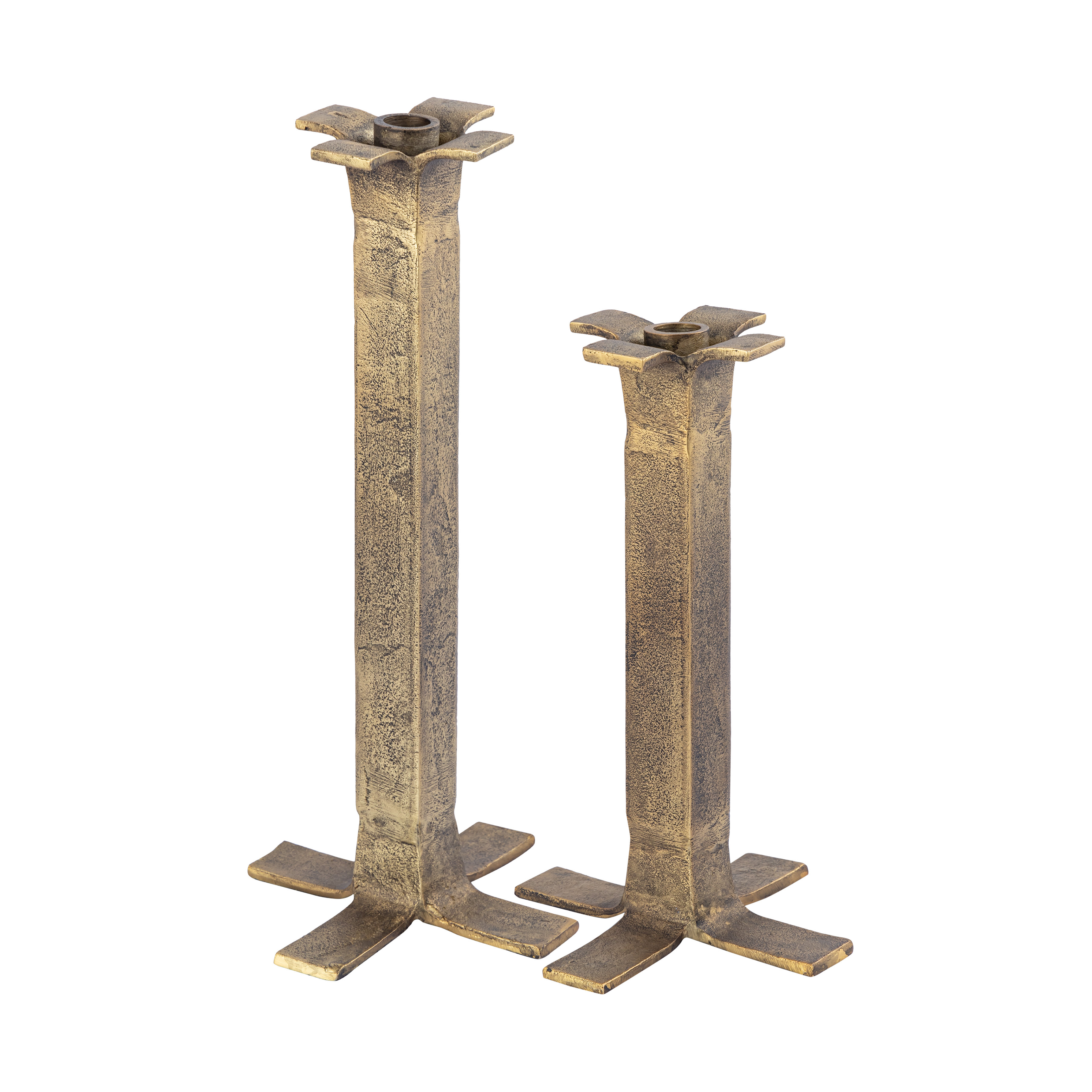 ESTETICA FURNITURE 2 Piece Metal Tabletop Candlestick Set Wayfair