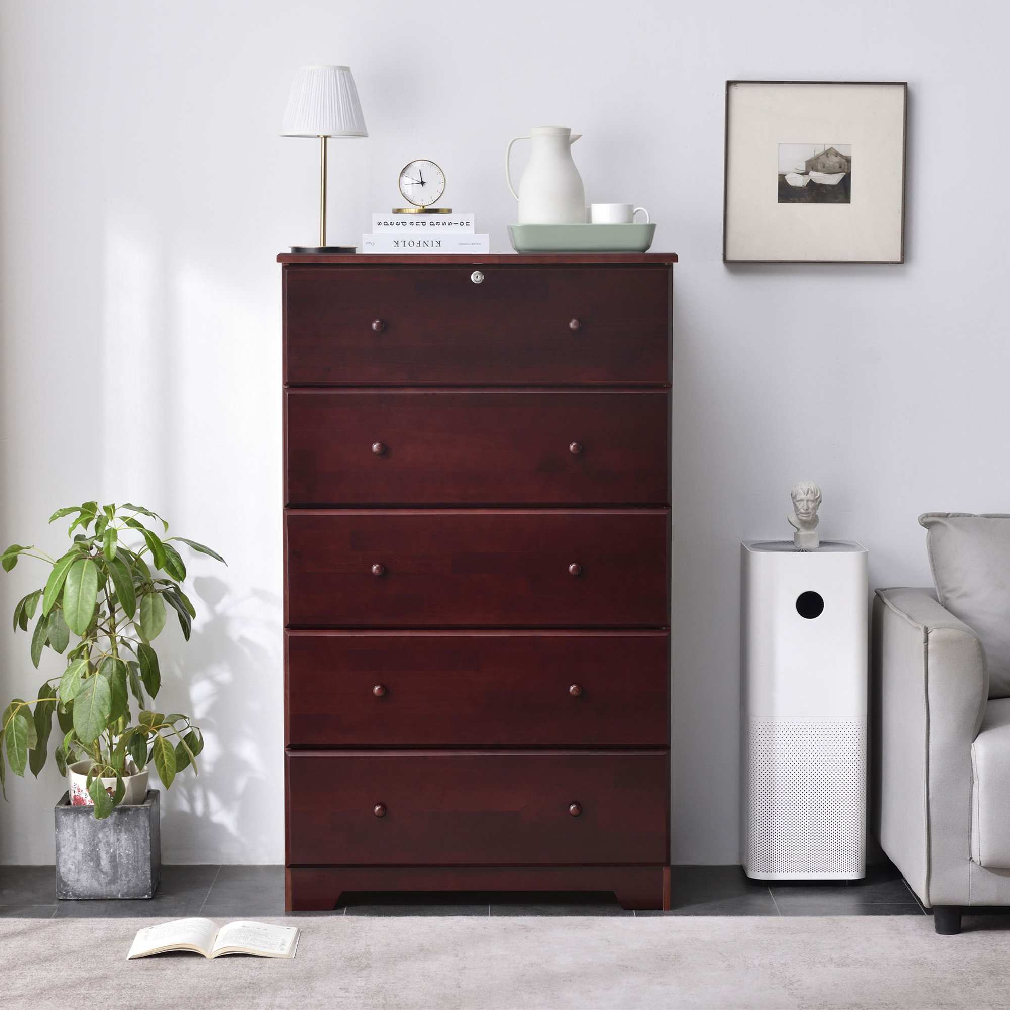 Red Barrel Studio® Furnary 5 Drawer Dresser Wayfair