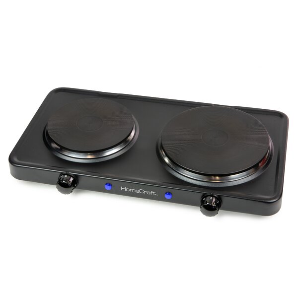 Hot Plate High Quality Cast Iron Burner Stainless Steel Housing SkidProof Rubber 