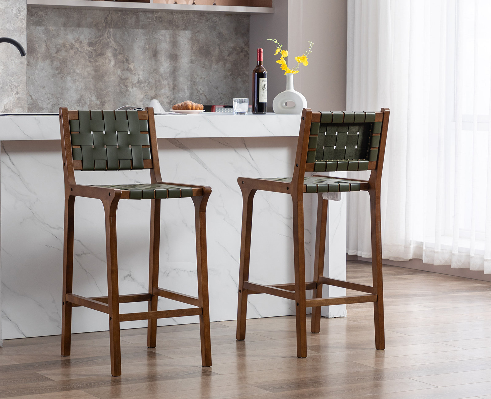 Foundry Select Pangita Solid Wood Stool Wayfair