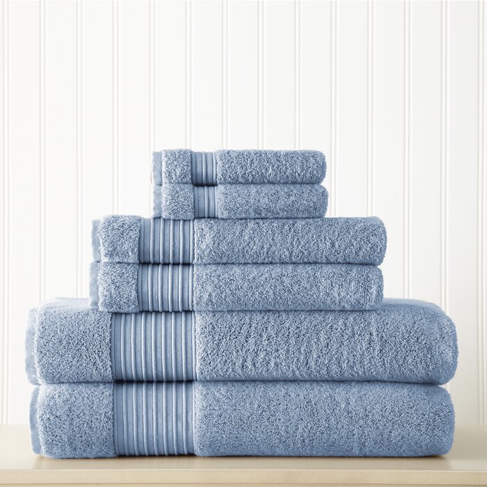 blue towels