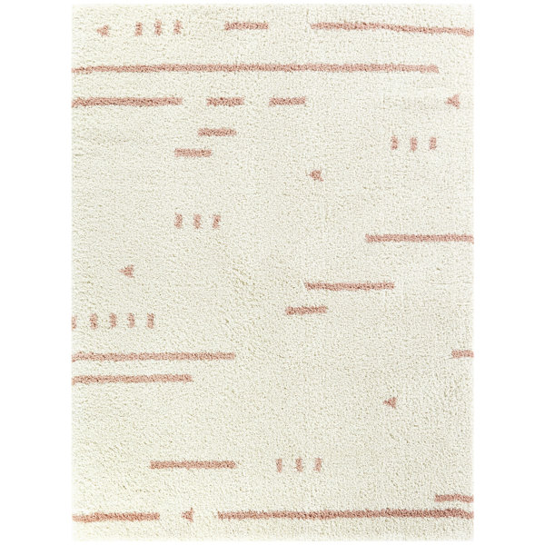 Dakota Fields Performance Cream/Pink Rug & Reviews | Wayfair
