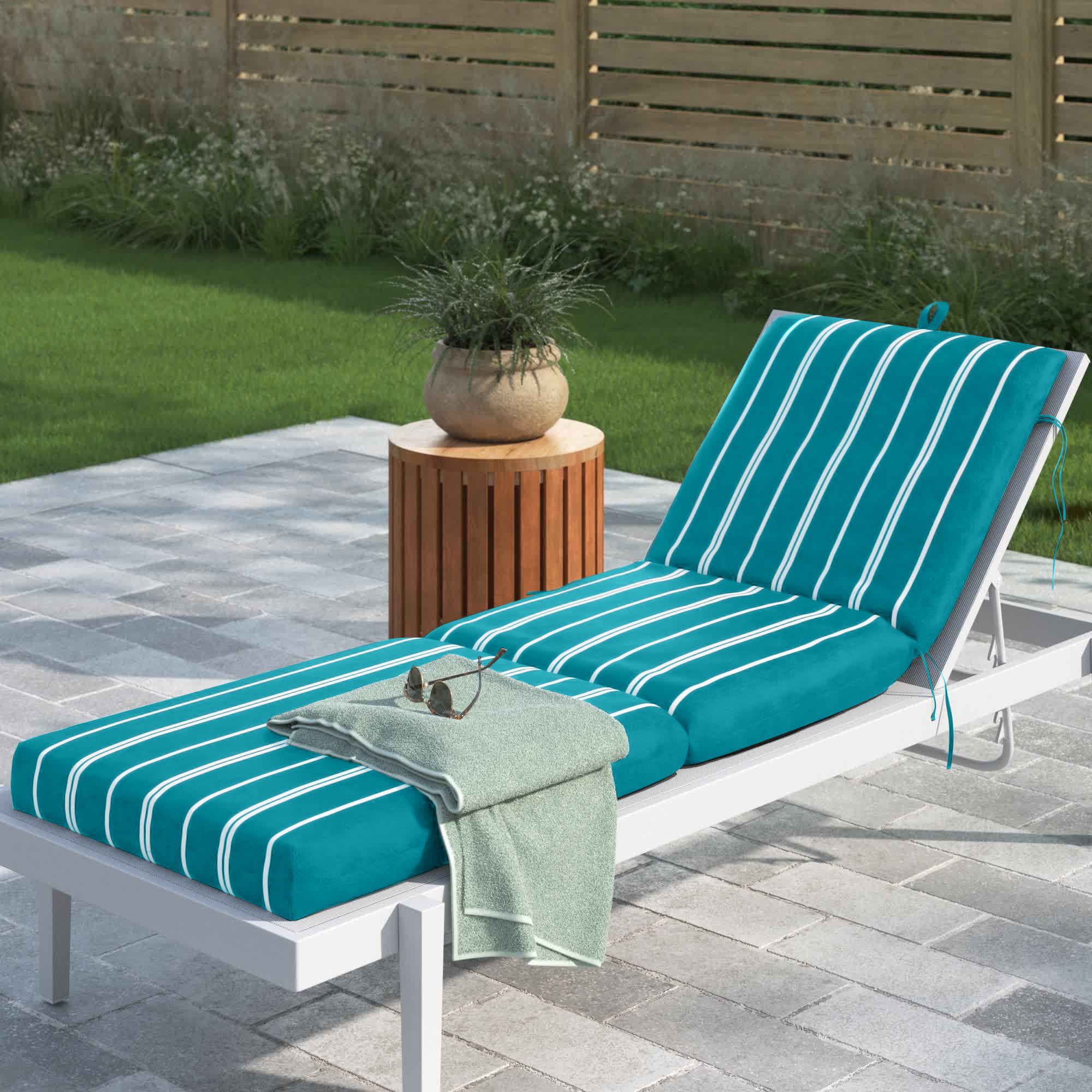 Sand & Stable™ Outdoor Seat/Back Cushion 21'' W x 47'' D & Reviews