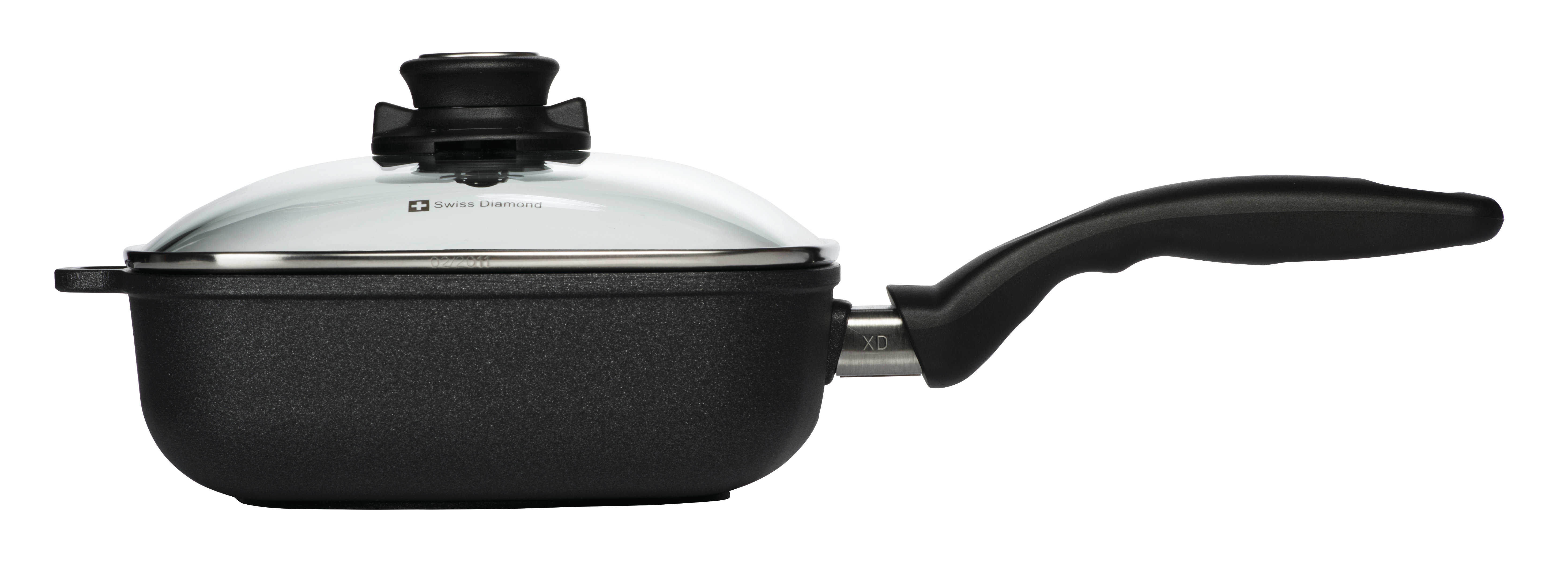 Swiss Diamond Square Saute Pan with Lid Wayfair