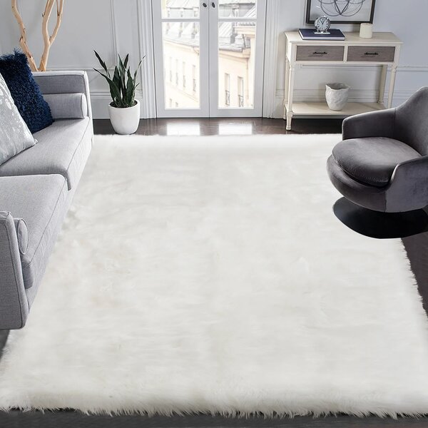 Maroon sexto sheepskin rug carpet natural shape fur real 