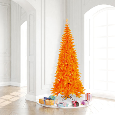 Orange Fir Artificial Christmas Tree