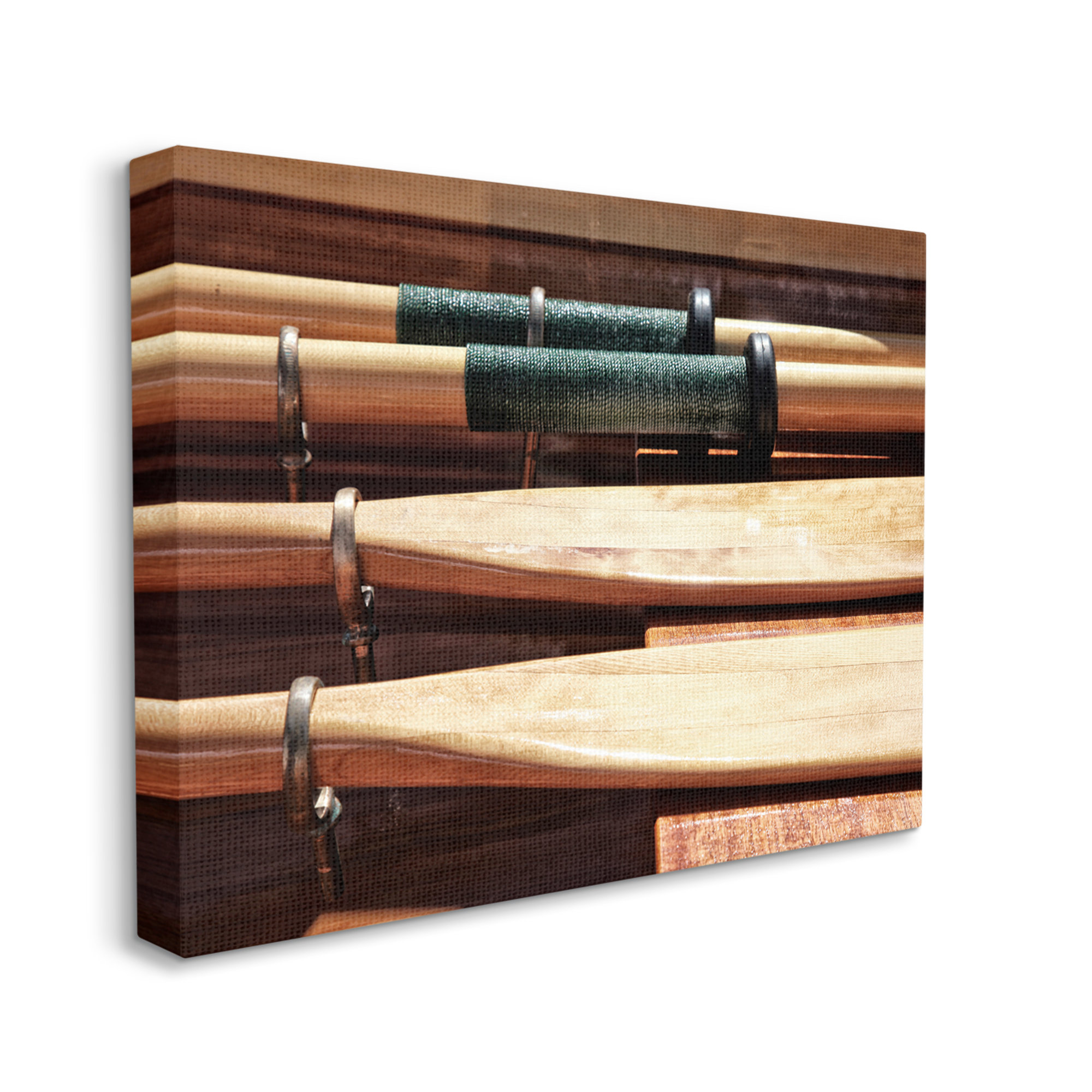 Stupell Industries Rowing Oars by Wrapped Canvas Photograph Wayfair
