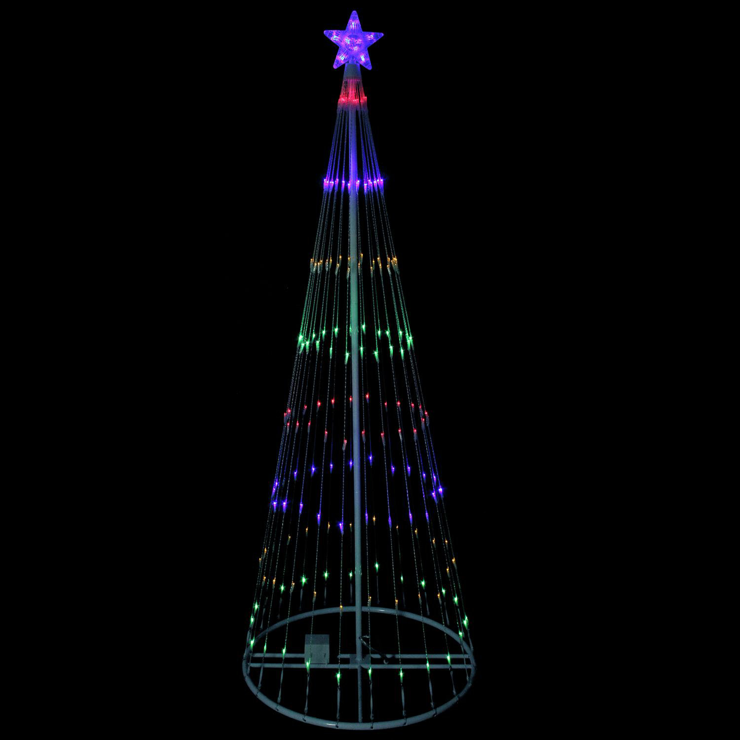 Northlight 6' MultiColor LED Light Show Cone Christmas Tree Lighted
