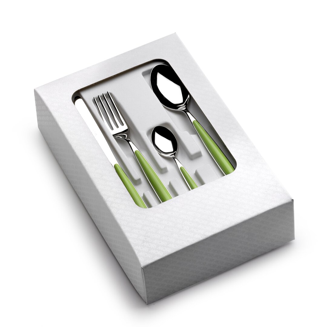 24-Piece Cutlery Set green