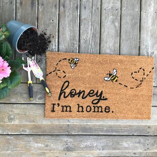 Bees and Flower Honey Non-Slip Rug Kitchen Carpet Bath Mat Floor Door Mats 