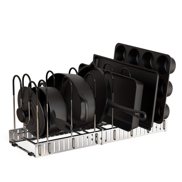 Prep & Savour Length Adjustable Cabinet Pot Rack | Wayfair