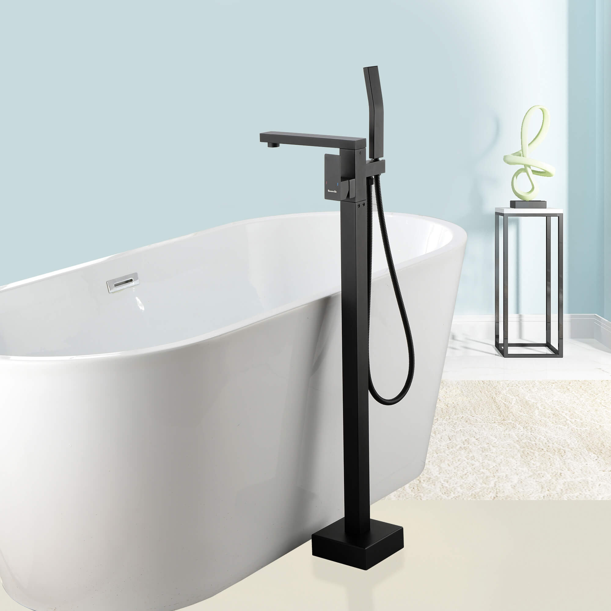 CENSTEEL Single Handle Floor Mounted Freestanding Tub Filler & Reviews