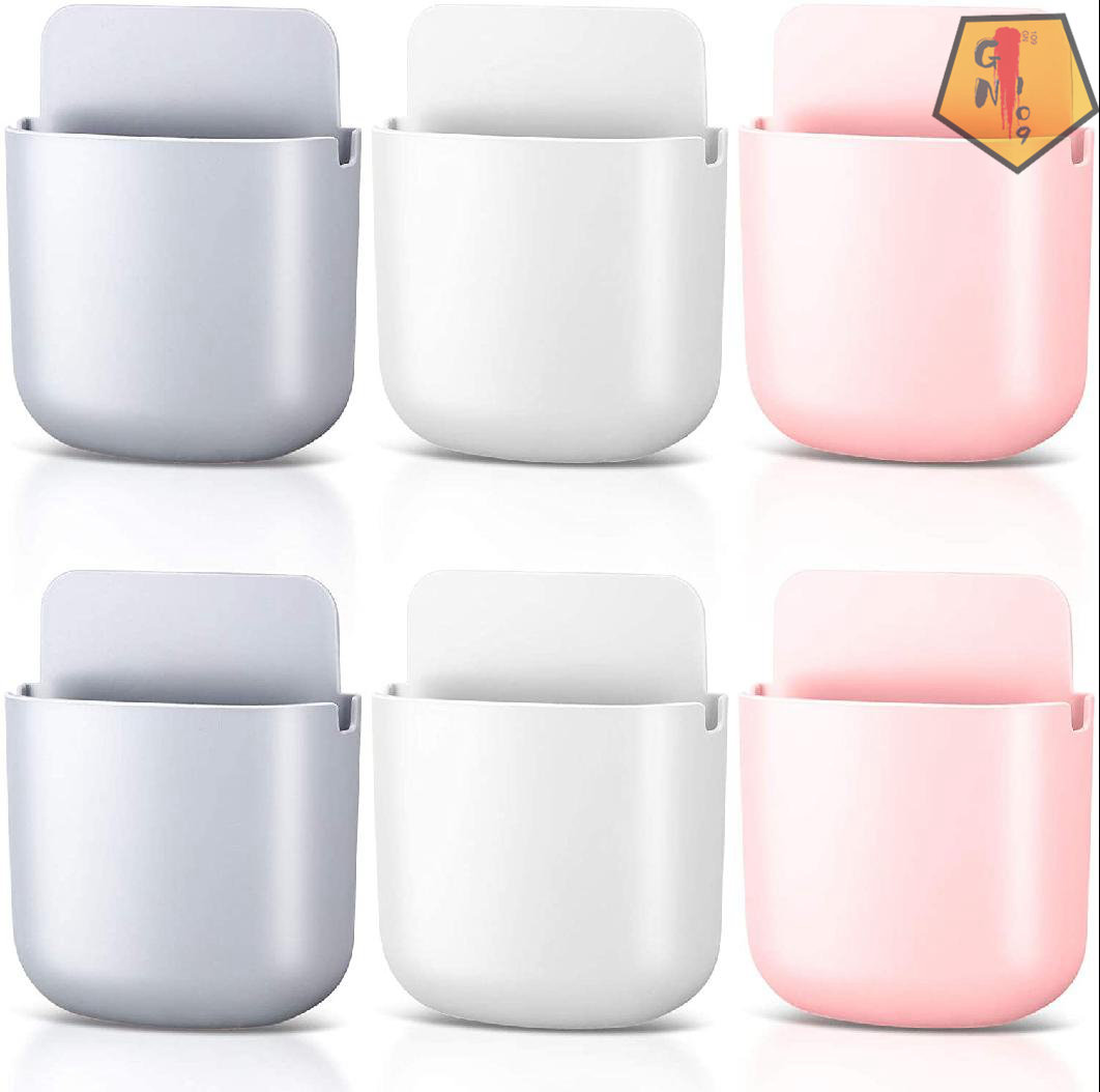 GN109 6 Pieces Wall Mounted Remote Control Holders HoleFree Self