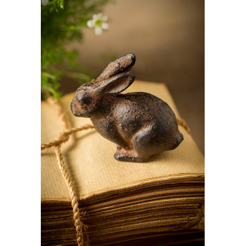 Charlton Home® Tignall Cast Iron Bunny Rabbit & Reviews | Wayfair