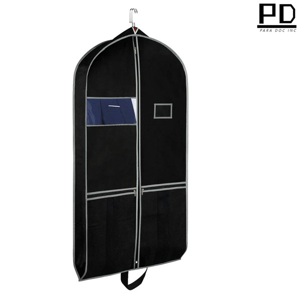 Breathable Garment Bags Suit Cover Set Of 3 Has Clear Window Reinforced Opening 