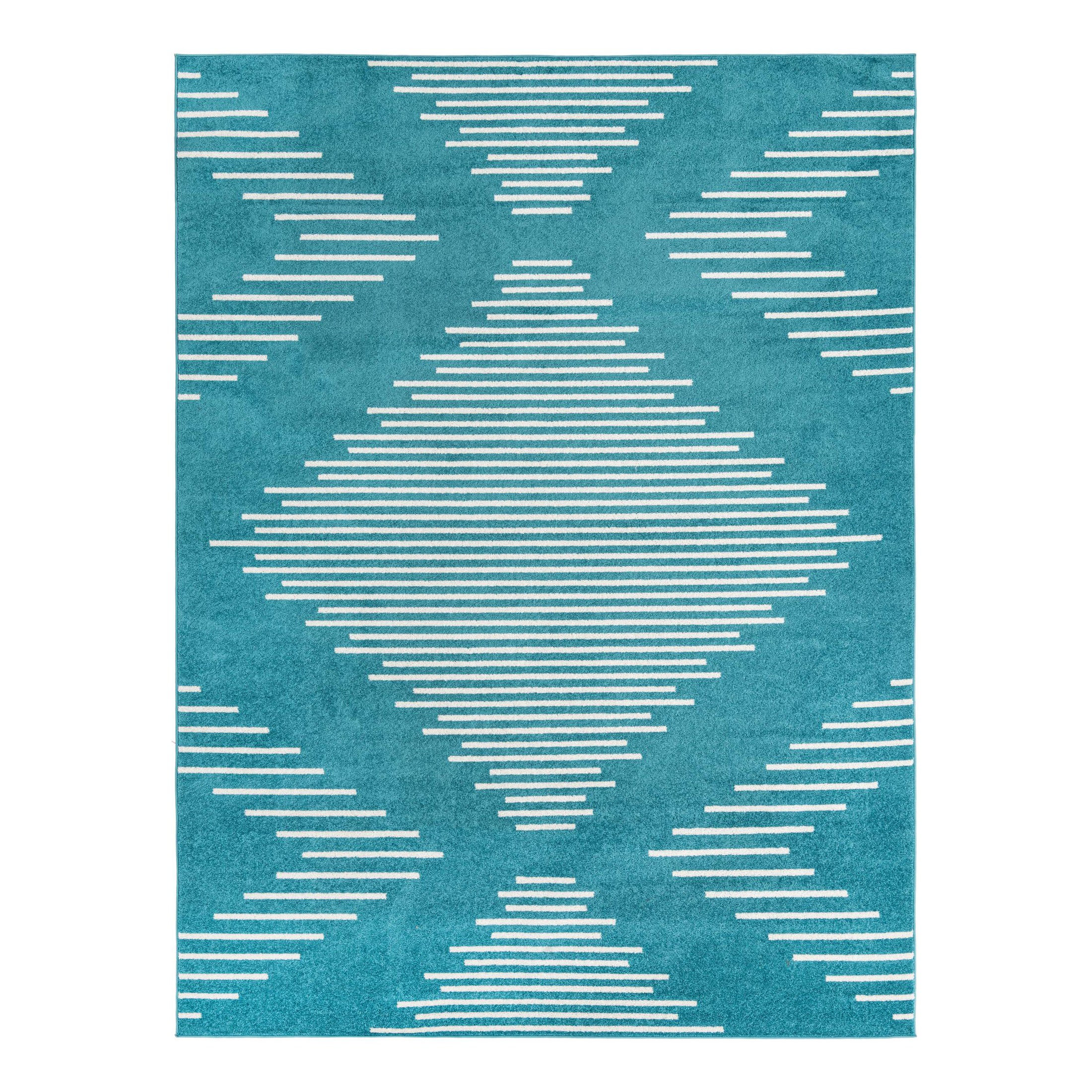 Foundry Select Annino Geometric Blue Area Rug Wayfair