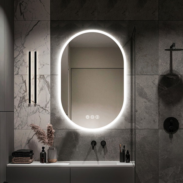 Brayden Studio® Ahmiyah LED Wall Mirror & Reviews | Wayfair