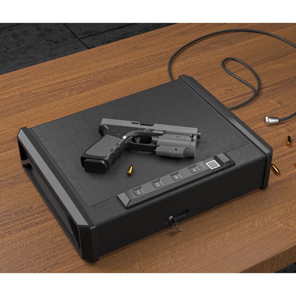 Steelcube Gun Safe For 2 Pistols, Quick Access Handgun Safe ...