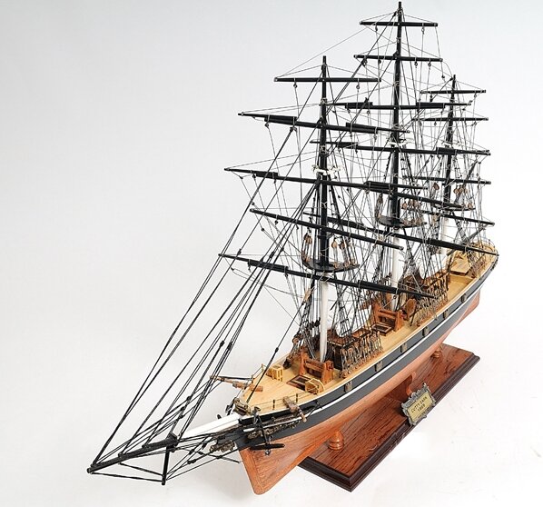 Details about   Vintage Wooden Model Cutty Sark 1869 Clipper Ship Home Decor 18x16” Pirate Ship 